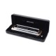 Photo of the Harmonica Hohner model Chromatic II 7540 48 Dó De Luxe inside the case