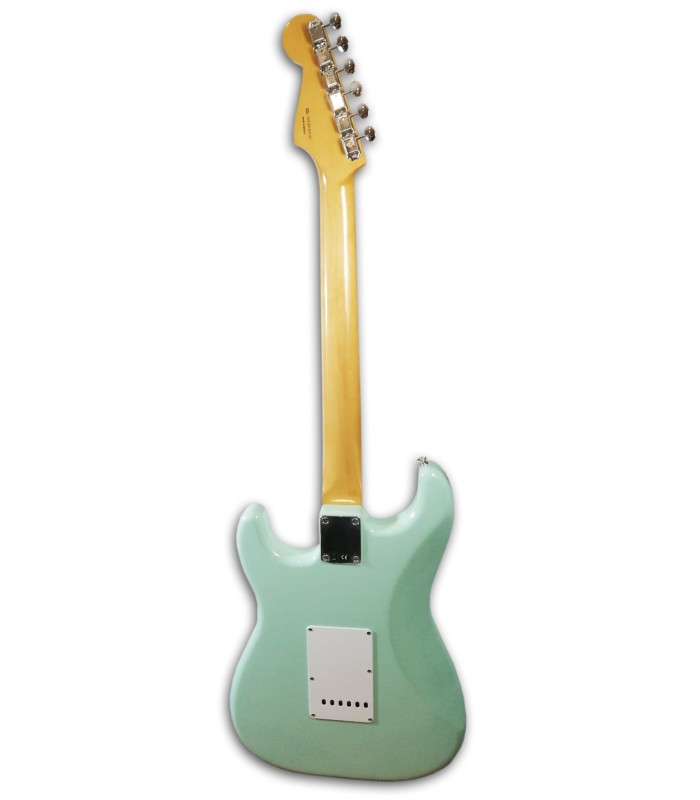 Photo of the Eletric Guitar Fender model Vintera 60S Strato IL SFG's back