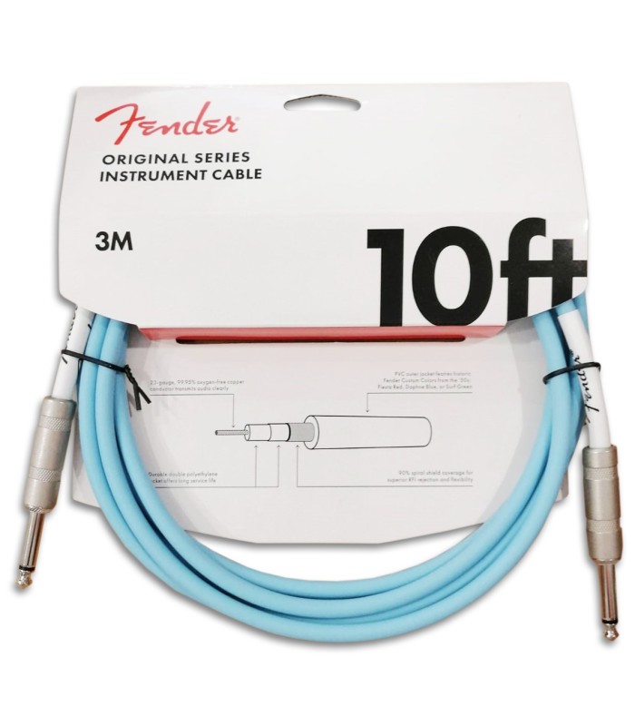 Photo of the Guitar Cable Fender model Original Daphne Blue 3M