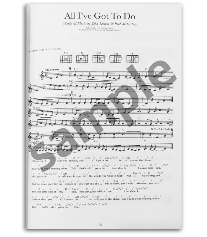 Photo of a sample from The Beatles Complete's book