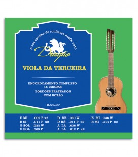 String Set Dragão 069 for Viola da Terceira 15 Strings