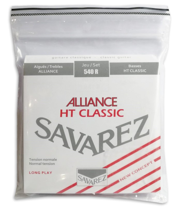 Photo of the Classical Guitar String Set Savarez model 540 R's package cover