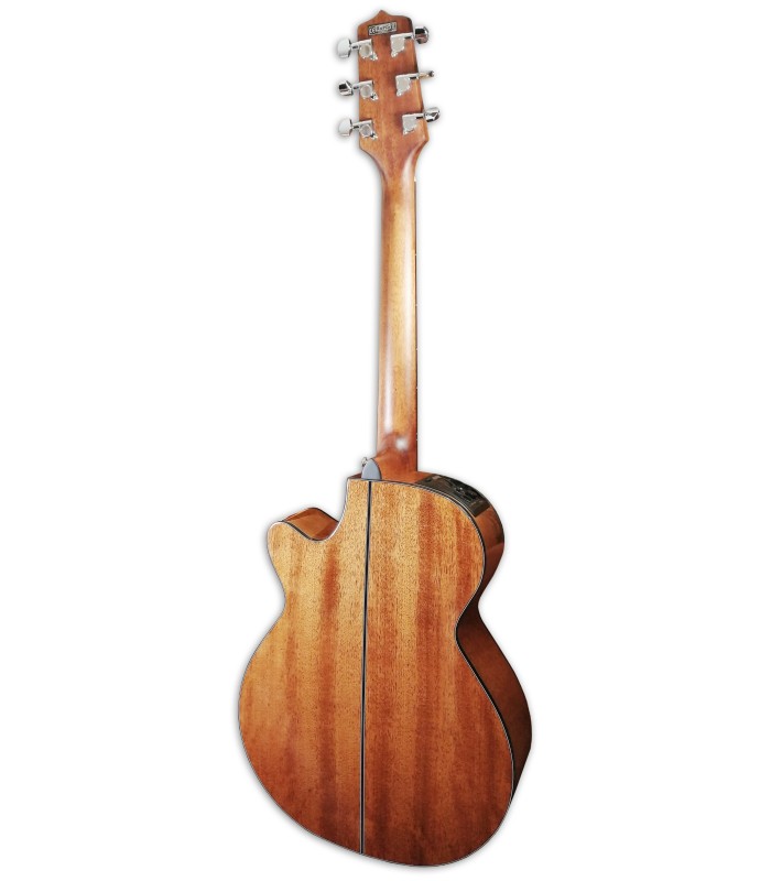Photo of the Electroacoustic Guitar Takamine model GF15CE-BSB FXC Brown Sunburst's back