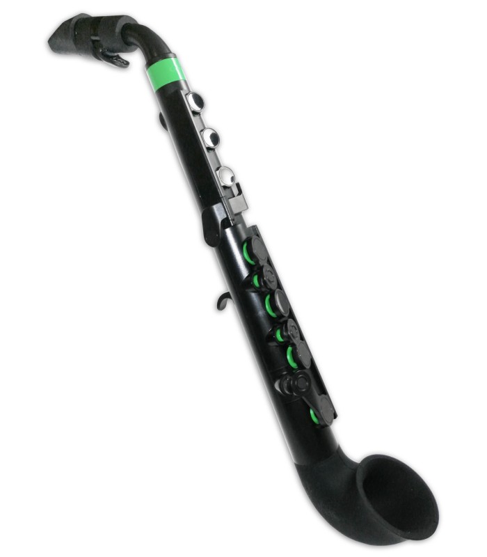 Photo of the saxophone Nuvo Jsax model N-520JBGN black and green with case