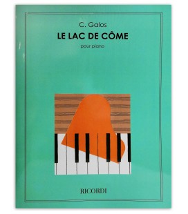 Photo of the piano book C. Galos Le Lac du Côme OP 24's cover