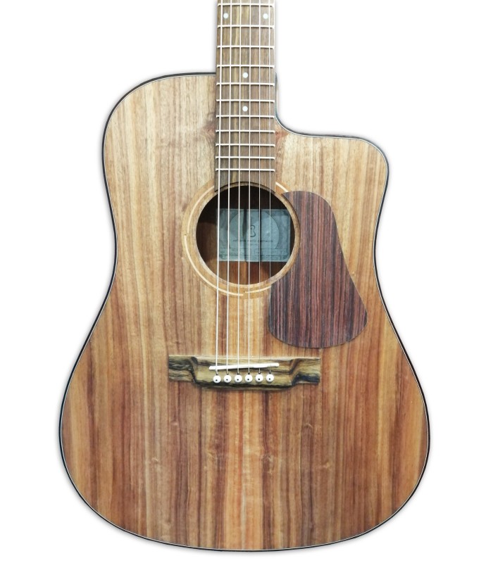 Top of the eletroacoustic guitar APC model WG300SKOACW