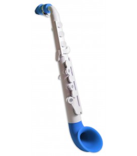 Photo of the saxophone Nuvo Jsax model N520JWBL in white and blue color
