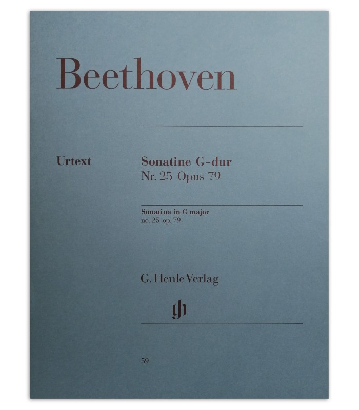 Photo of the Beethoven sonatina G-dur nr 25 opus 79 urtext