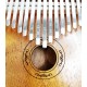 Detail of the kalimba Gewa modelo PG KL M's keys and soundhole