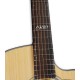 Fingerboard '1980' inlay on the electroacoustic guitar Walden model G570RCERVW Rui Veloso 40 years