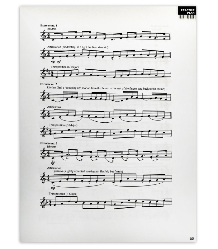 Easy Hanon book's sample