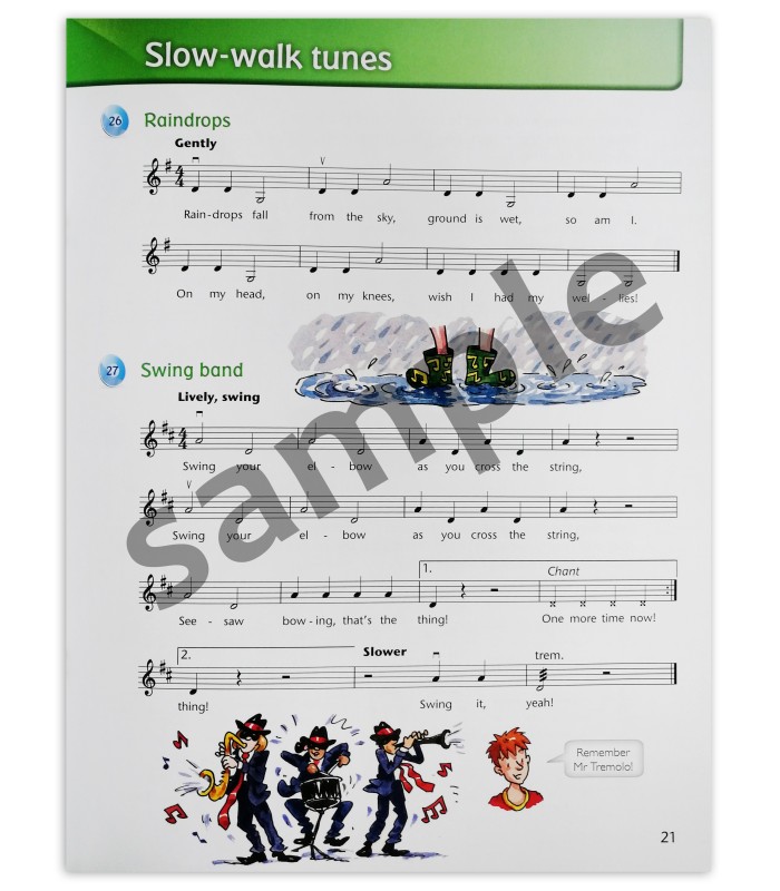 Sample from the Blackwell Fiddle time starters book