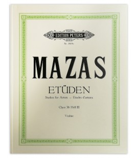 Photo of the Mazas Etuden Opus 36 for violin vol 3 Peters's book cover