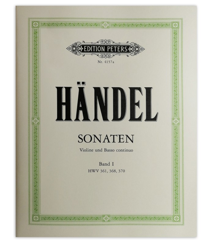 Photo of Handel Sonatas HWV361 368 370 Peters's book cover