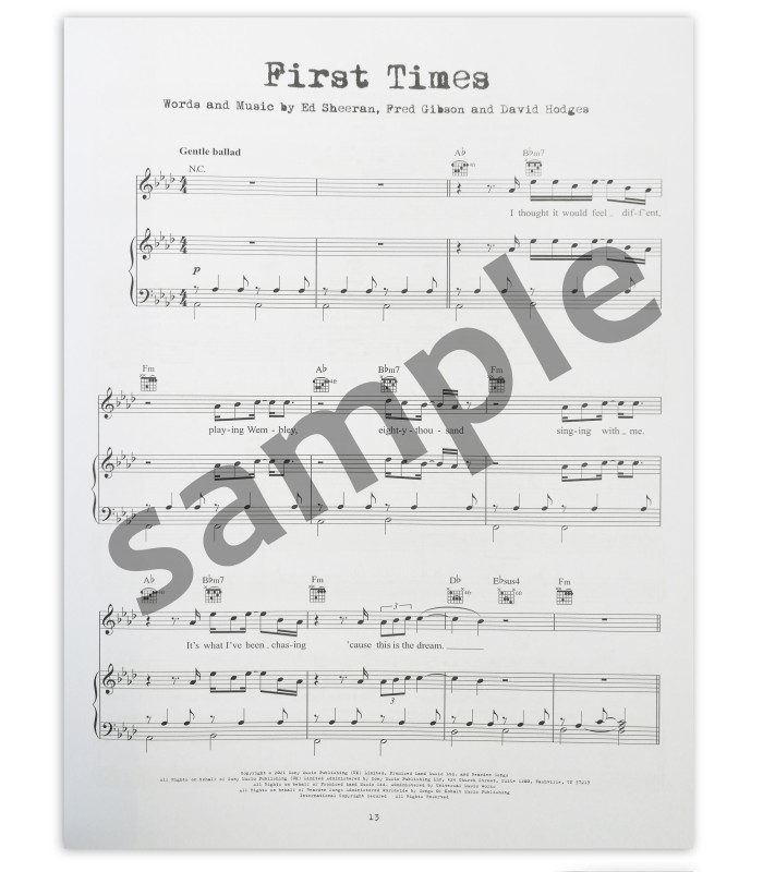 Ed Sheeran Equals HL's book sample