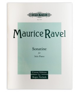 Photo of the Ravel Sonatina Urtext's book cover