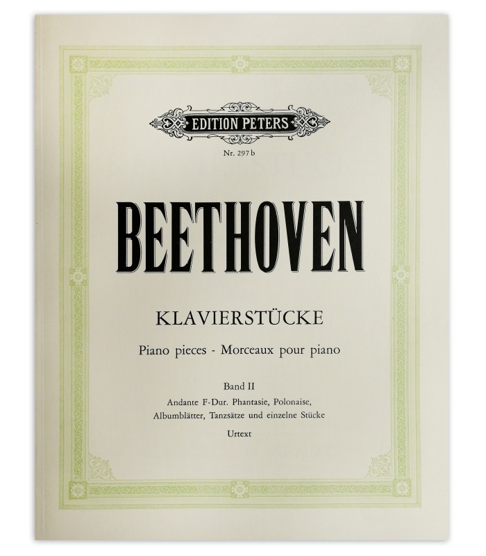 Photo of Beethoven piano pieces vol 2 Peters's book cover