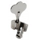 Detail of the other side of a machine head Schaller model Bass BM for bass 2L 2R nickel plated