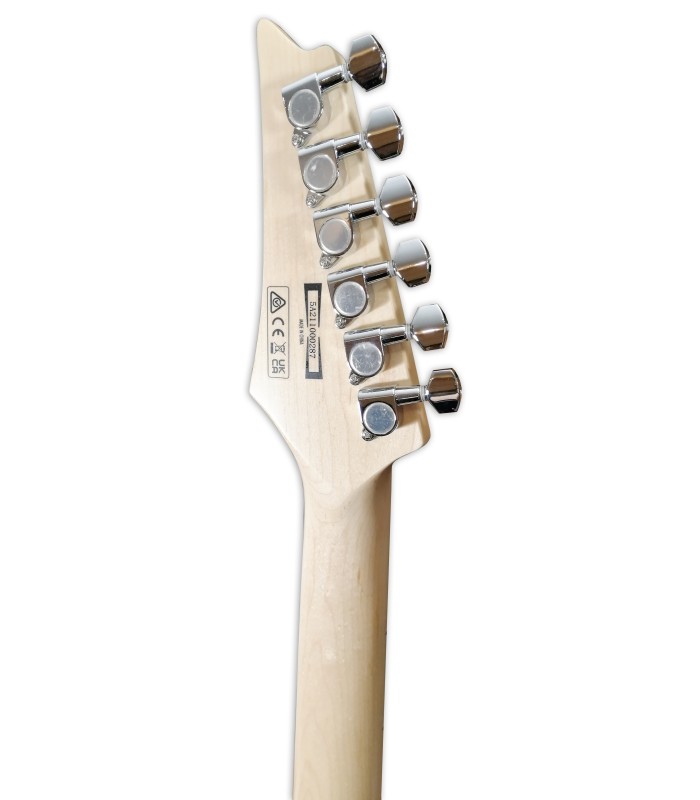 Machine head of the electric guitar Ibanez model GRGM21M WNS Walnut Sunburst