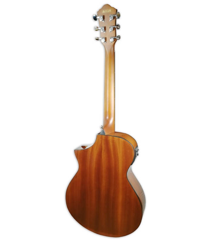 Back of the electroacoustic guitar Ibanez model AEWC11 DVS