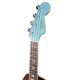 Head of the tenor ukulele model Fender model Dhani Harrisson Turquoise