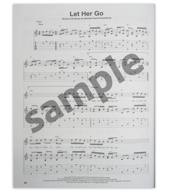 Fingerpicking Hit Songs 15 songs HL's book sample