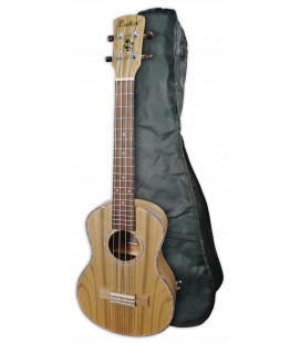 Photo of the tenor ukulele Laka model VUT 25 Walnut with bag