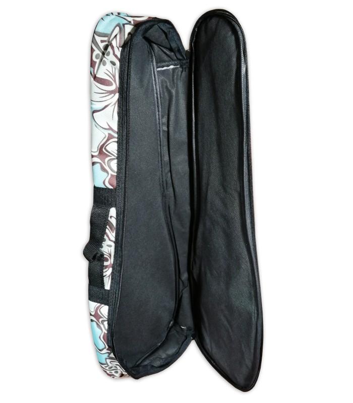 Interior of the bag Woodi model WUC-21CF for soprano ukulele