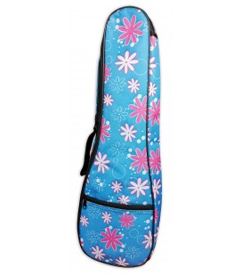 Bag Woodi WUC-21BF for Soprano Ukulele Blue Daisies