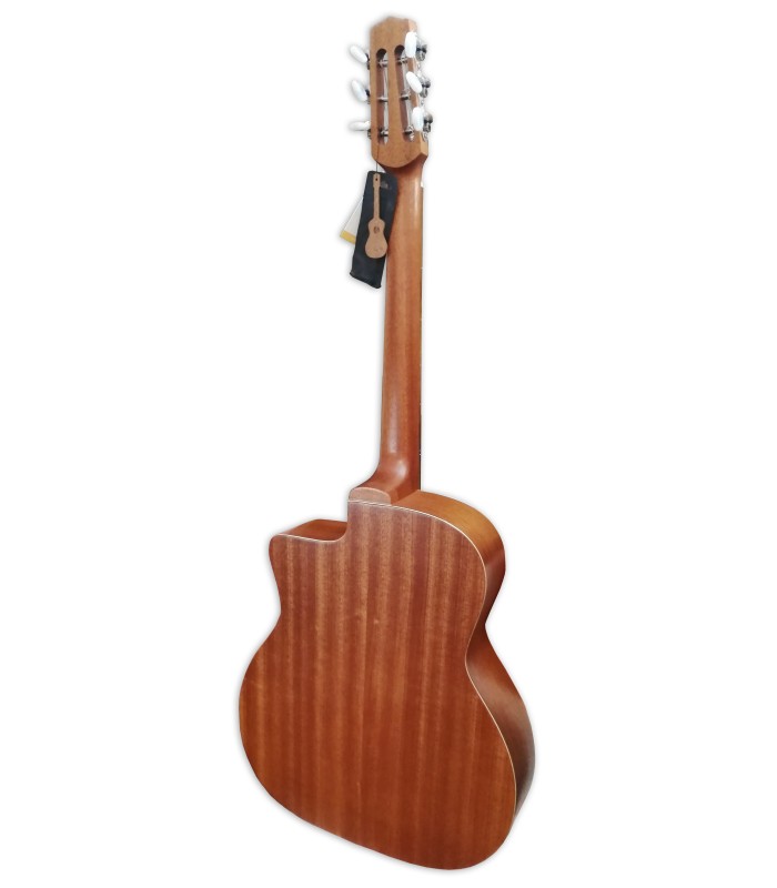 Sapele back and sides of the Jazz Manouche guitar APC model JM100