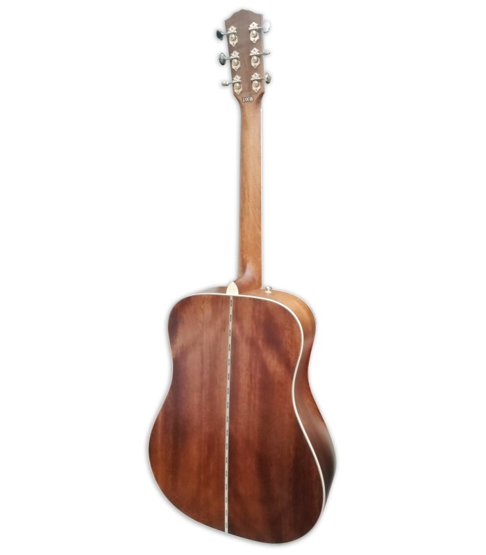 Mahogany back and sides of the electroacoustic guitar Fender model Paramount PD-220E