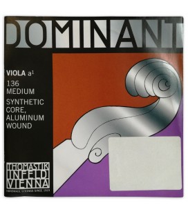 Package cover of the String Thomastik Dominant 136 1st A for viola 4/4