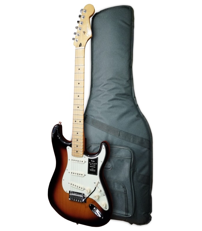 Electric guitar Fender model Player Plus Strat MN 3TSB with bag