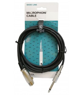 Cable Gewa model 190060 Basic Line XLR Jack 3m