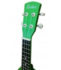 Head of the ukulele soprano Laka model VUS 15GR green