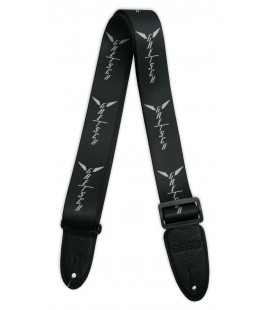 Strap Gretsch Wing Logo Pattern Black for Guitar