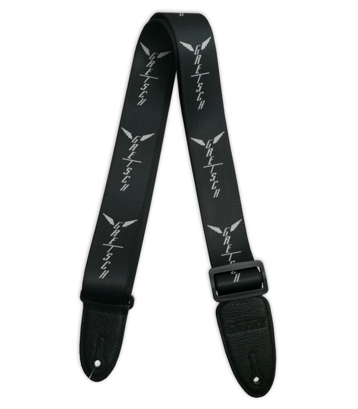 Strap Gretsch Wing Logo Pattern Black for guitar