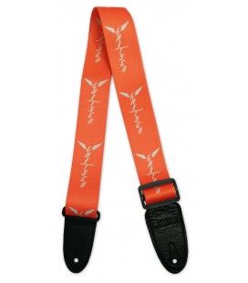 Strap Gretsch Wing Logo Pattern Orange for Guitar