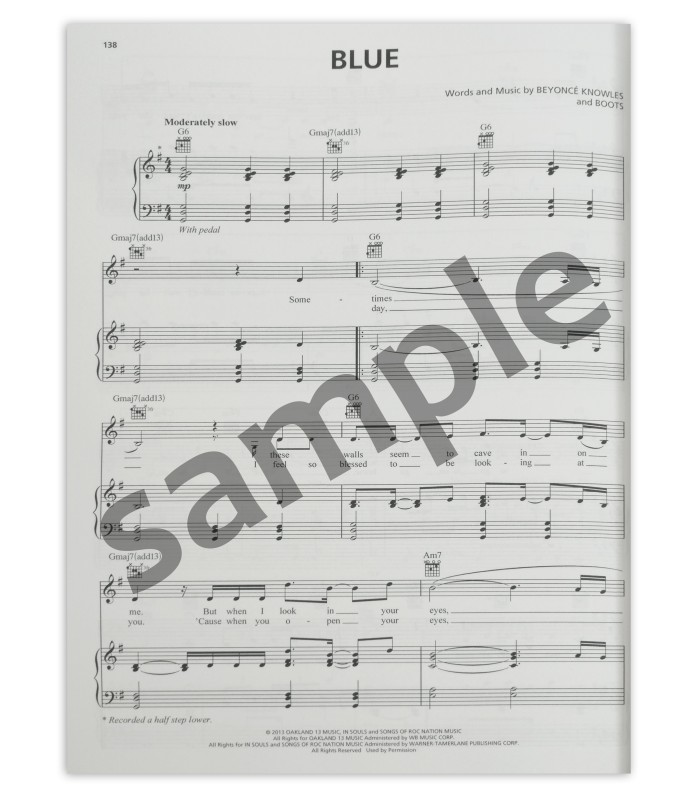 Beyoncé HL book sample