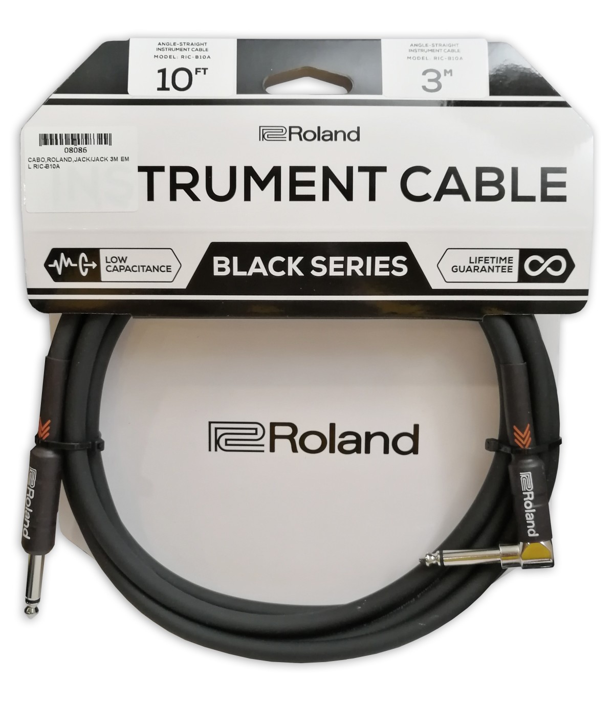 Roland RIC-B10A Jack Jack 3m in L, Cable