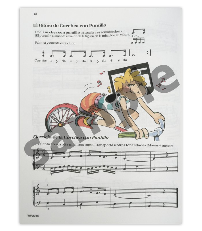 Sample of the book Piano Básico de Bastien Nível 4