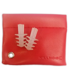 Earplugs Killnoise modelo KN1002L Red M-L with bag in red color
