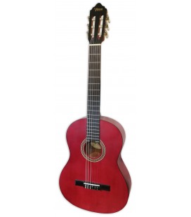 Classical guitar Valencia model VC204 TWR in transparent red color and matt finish