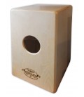 Back of the Pepote cajon model Jaleo with blue top