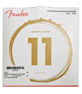 String Set Fender 60CL Folk Guitar Phosphor Bronze 011