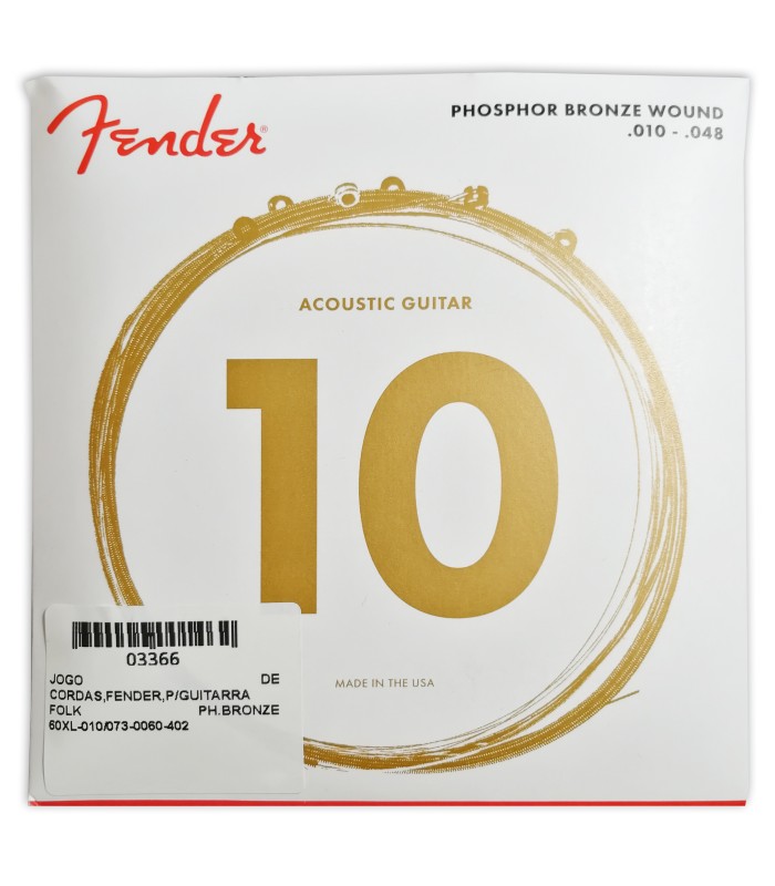 Package cover of the string set Fender 60XL 010