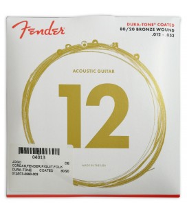 Fender Folk Guitar String Set Dura Tone Coated 80 20