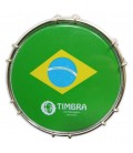 Head with Brazil's flag of the tambourine Timbra model TI8672