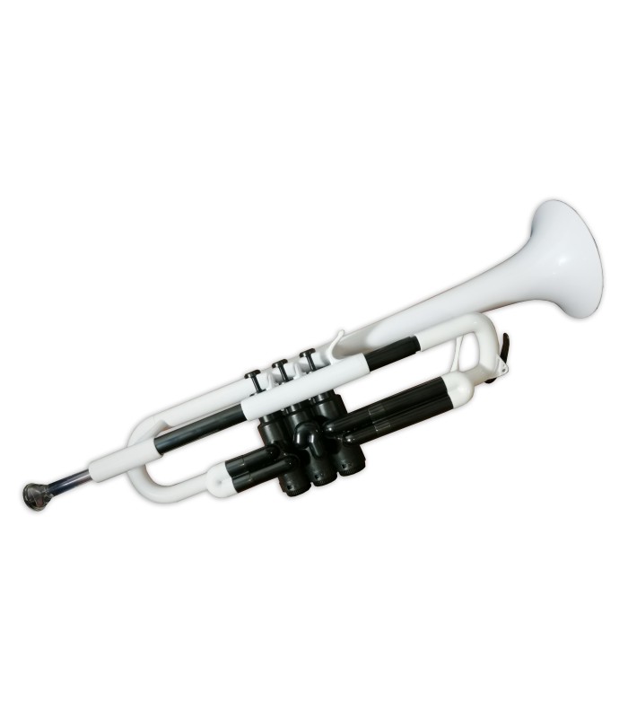 Trumpet Ptrumpet Bb in white plastic