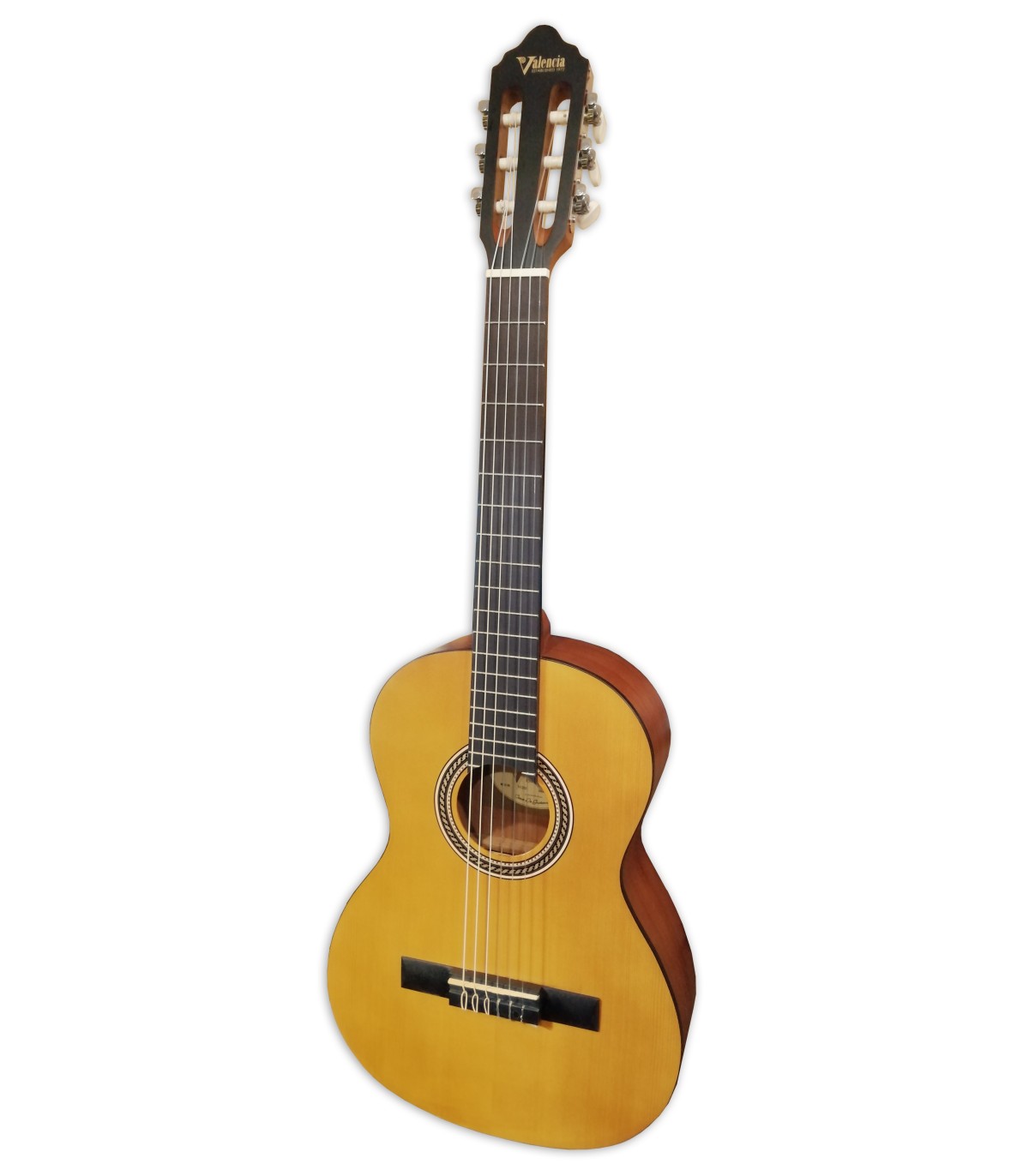 | | Hall Natural - VC203 guitar 3/4 Musical Musical Salão Mate Classical Valencia